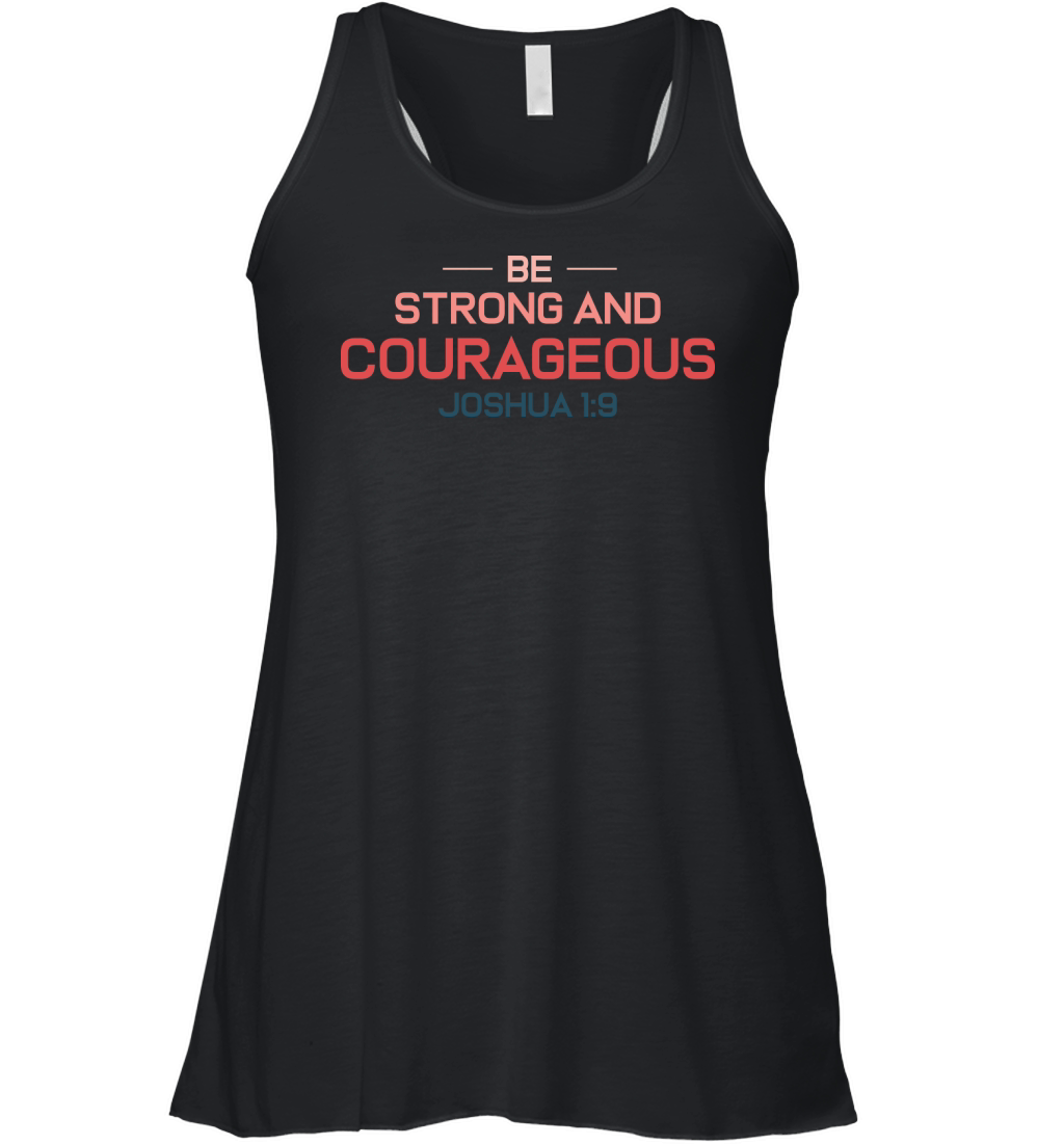 Be Strong and Courageous Joshua Women's Flowy Tank Top