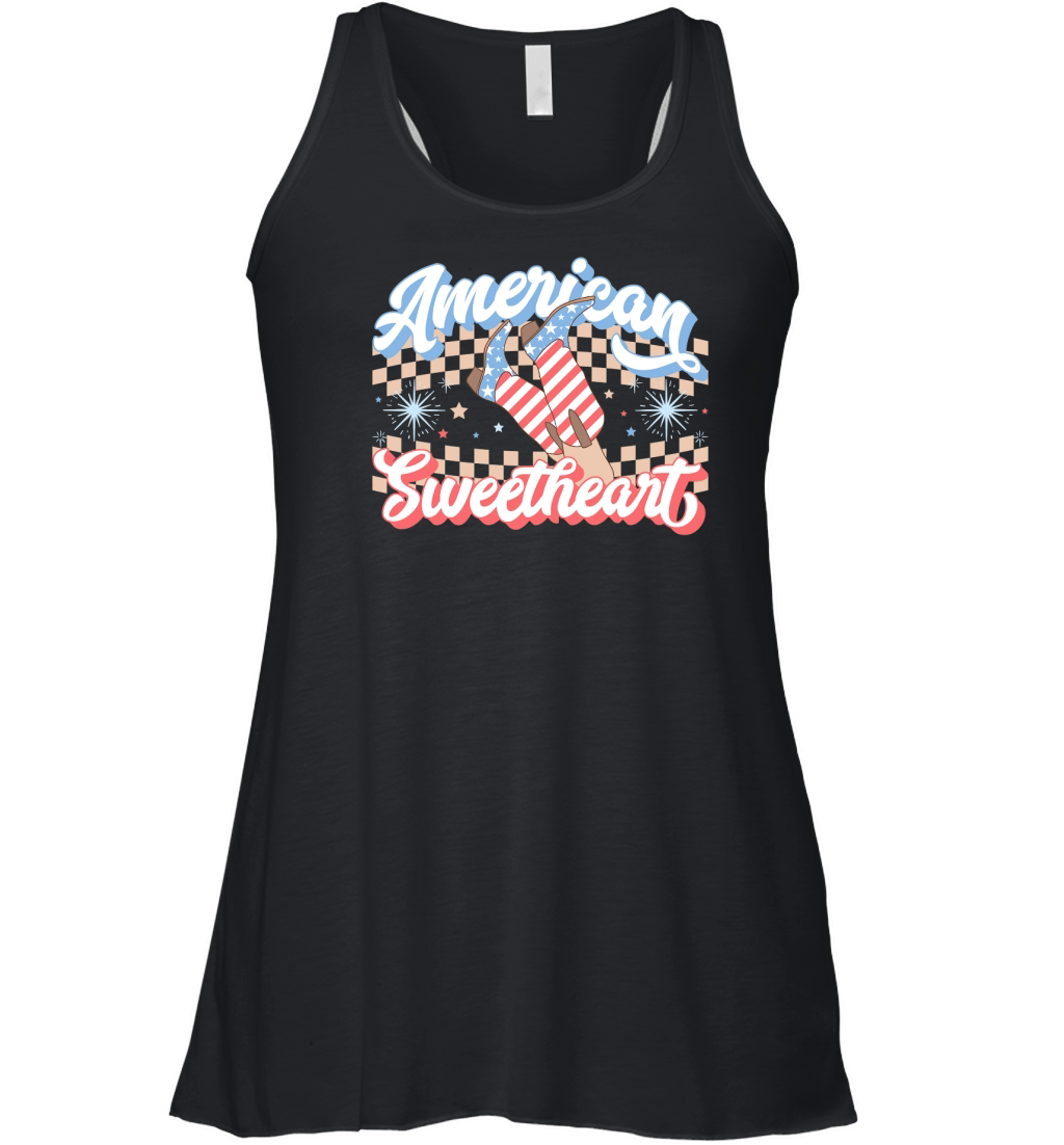 Coquette american mama Retro 4th of july300 Women's Flowy Tank Top