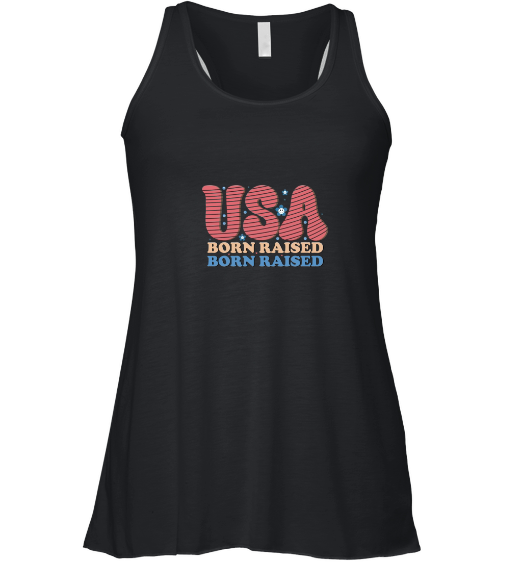 Usa Born Raised Women's Flowy Tank Top