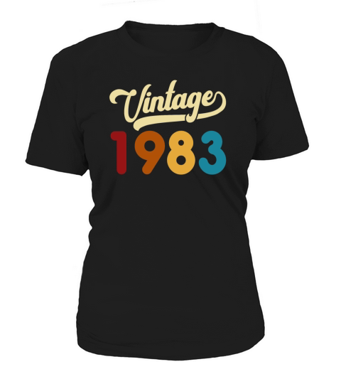 Vintage 1983 Retro Style 38th Birthday Gift Women's T-Shirt