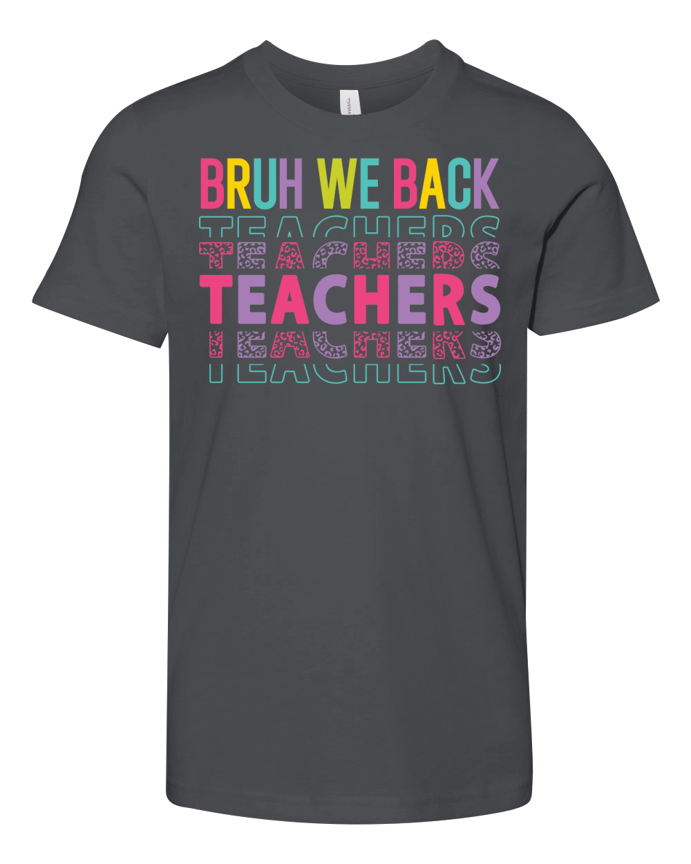 bruh we back teachers color Youth Unisex Jersey Tee