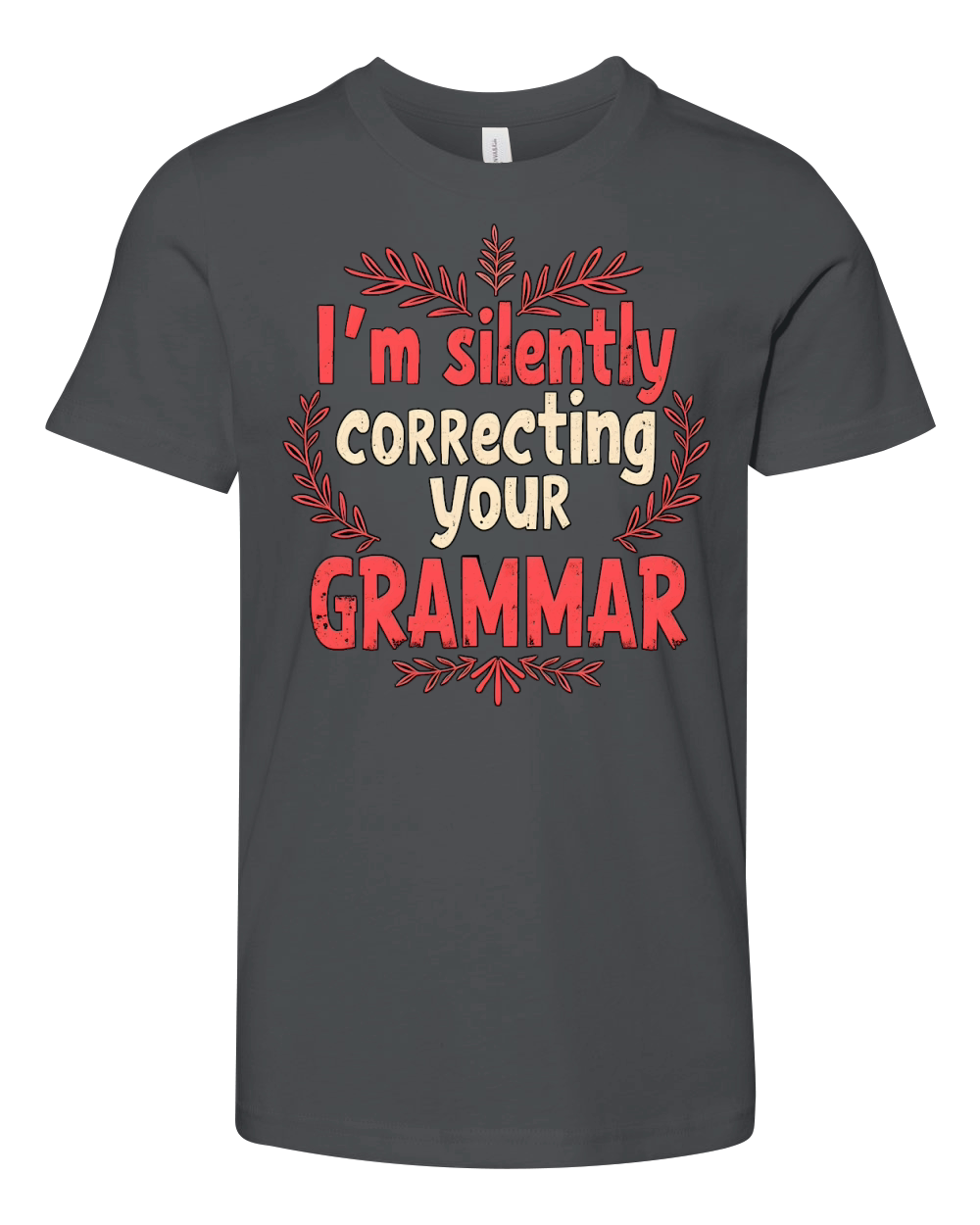 Im silently correcting your grammar 02 Youth Unisex Jersey Tee