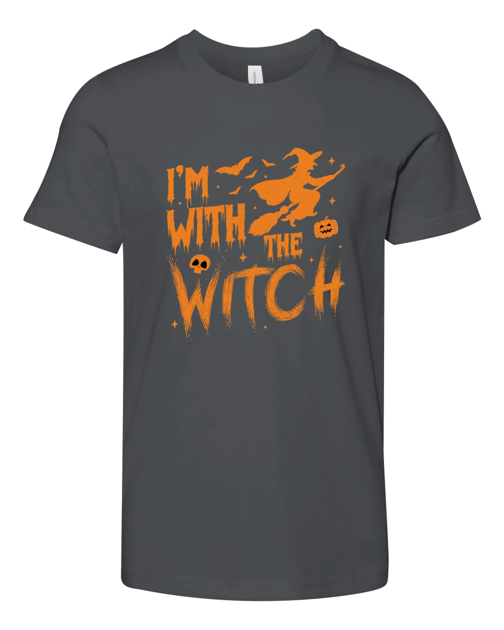 Im with the witch Youth Unisex Jersey Tee