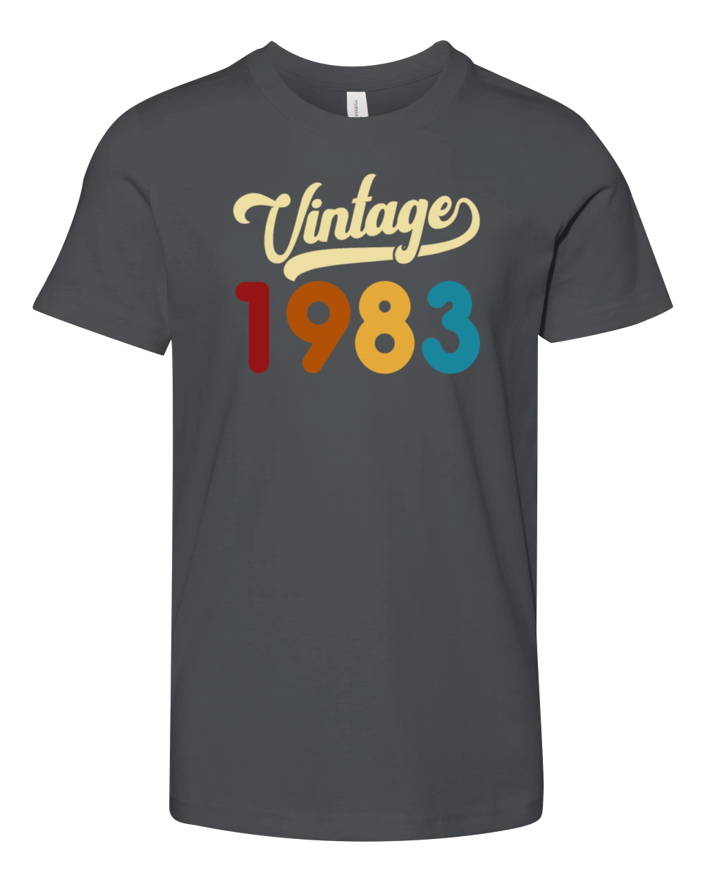 Vintage 1983 Retro Style 38th Birthday Gift Youth Unisex Jersey Tee