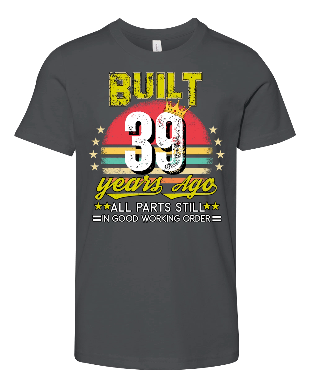 Vintage Birthday 39 Youth Unisex Jersey Tee