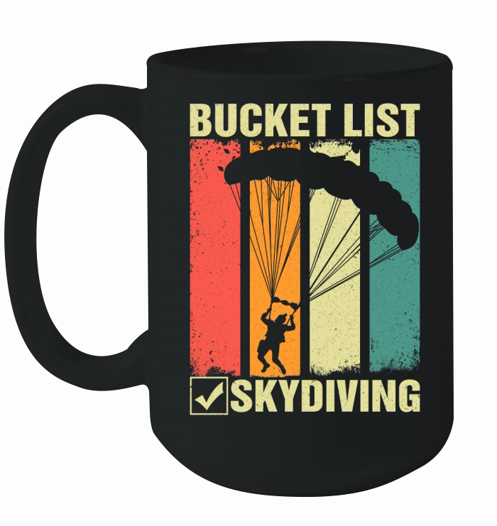 Bucket list skydiving 09 Ceramic Mug