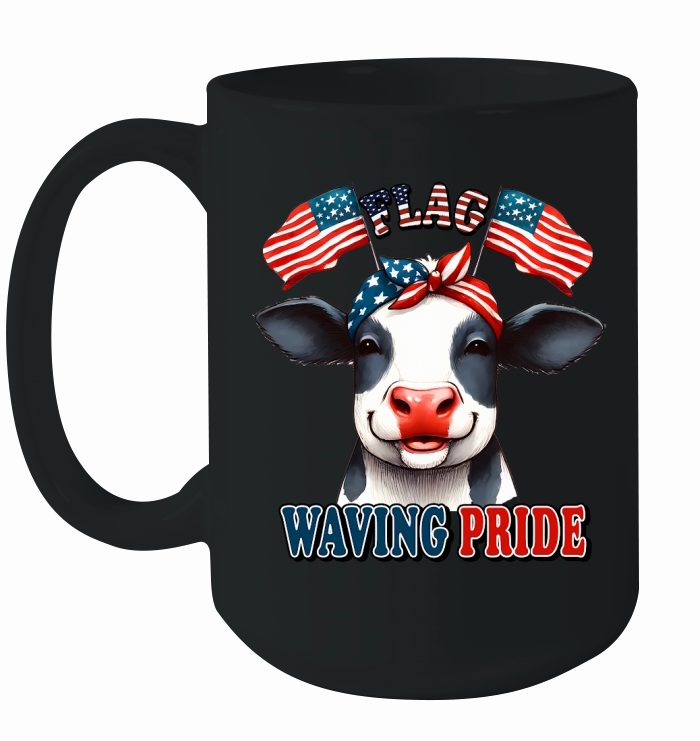 flag waving pride Ceramic Mug