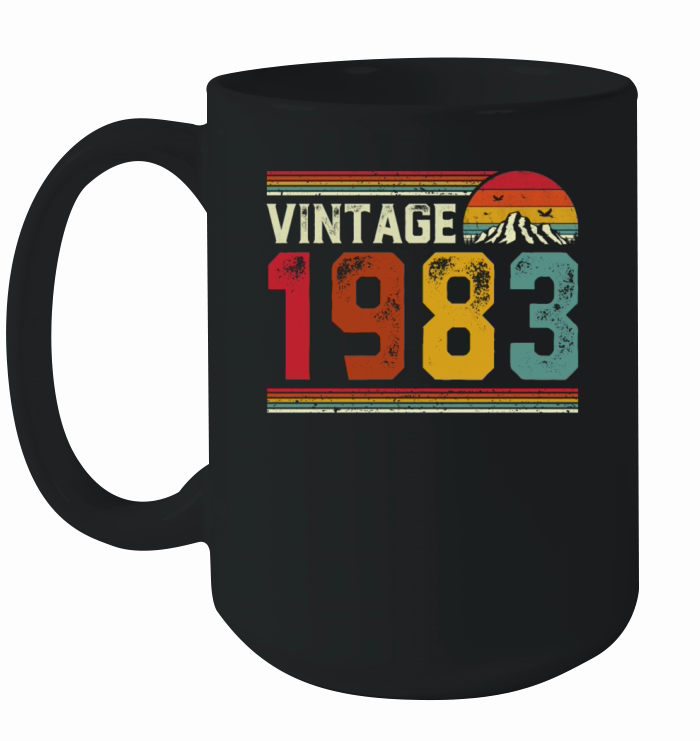 Vintage 1983 Retro Style 38th Birthday Gift Ceramic Mug