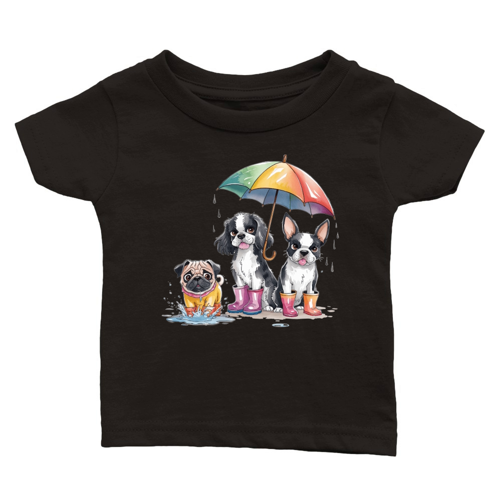 Dog Watercolor Bundle 09 Classic Baby Crewneck T-shirt