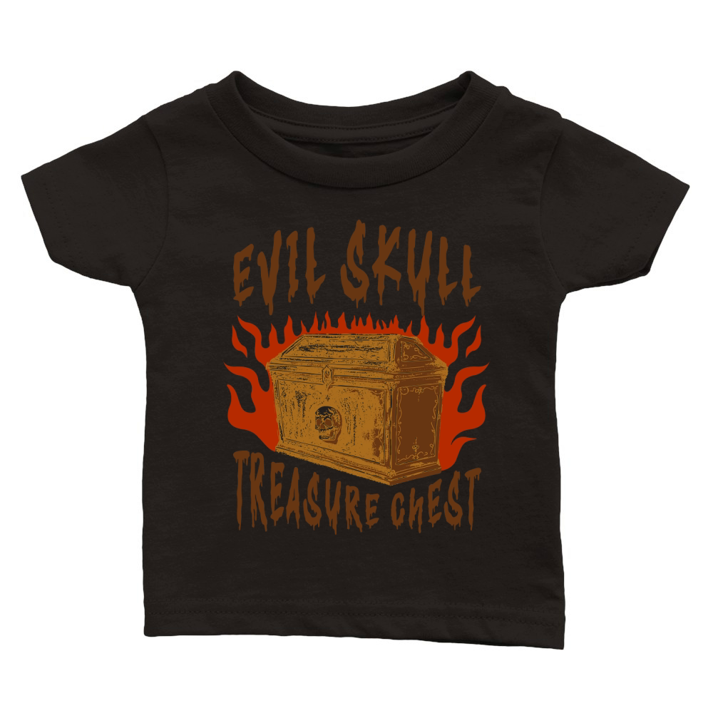 Evil Skull Classic Baby Crewneck T-shirt