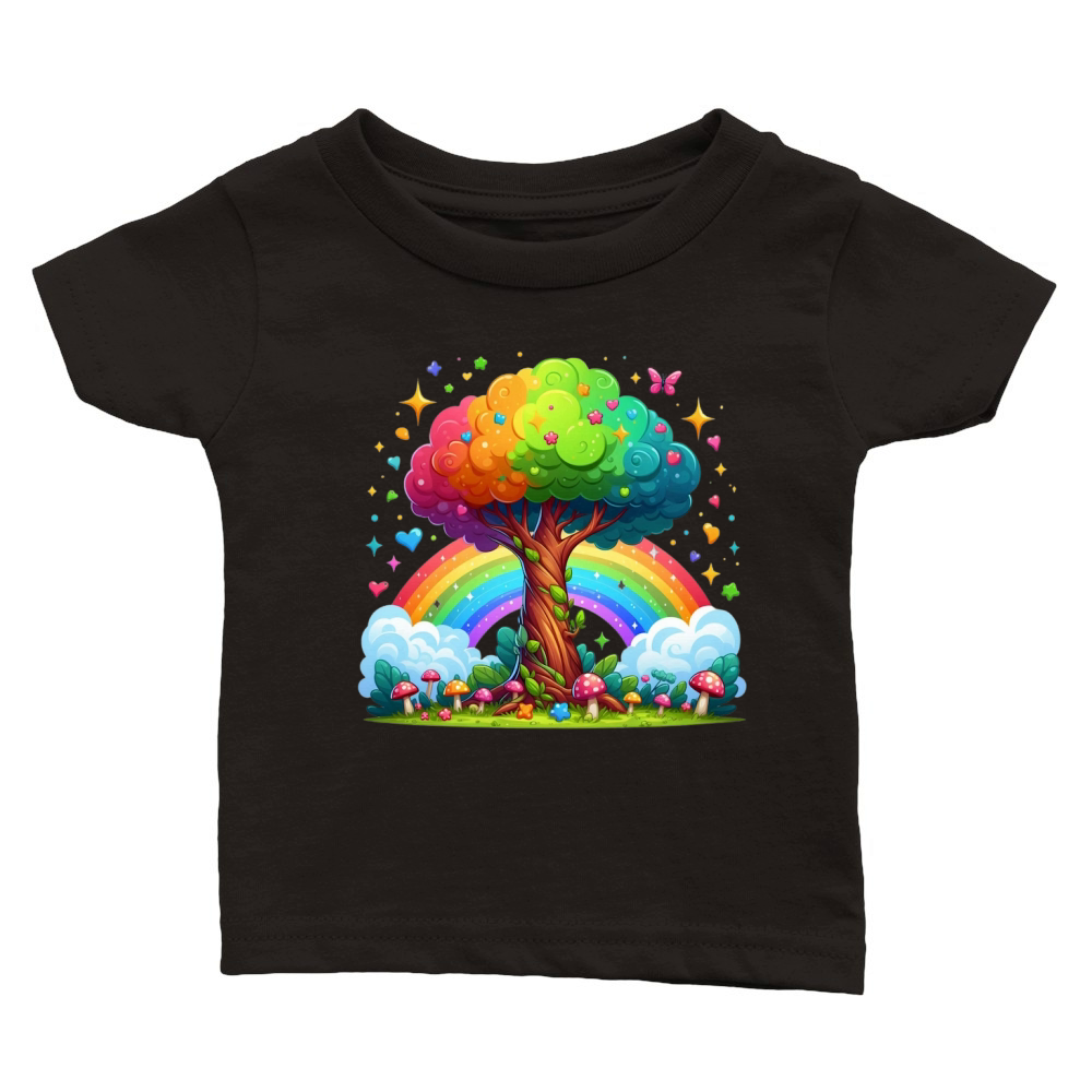 Magical Rainbow Tree Sublimation Bundle 04 Classic Baby Crewneck T-shirt