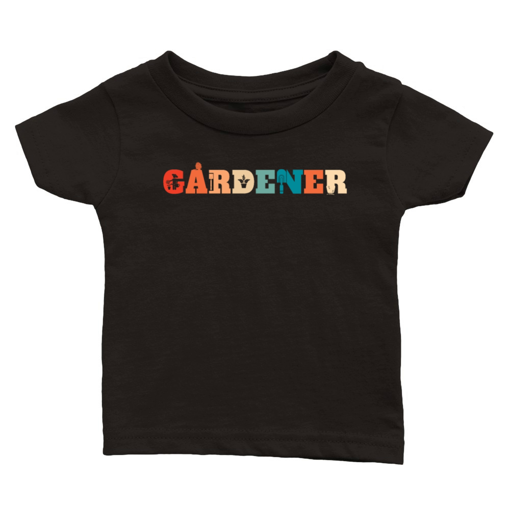 Retro Gardening Garden Vintage Gardener Classic Baby Crewneck T-shirt