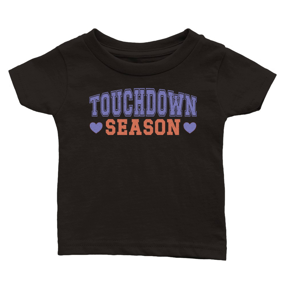 Touchdown Season color grunge Classic Baby Crewneck T-shirt