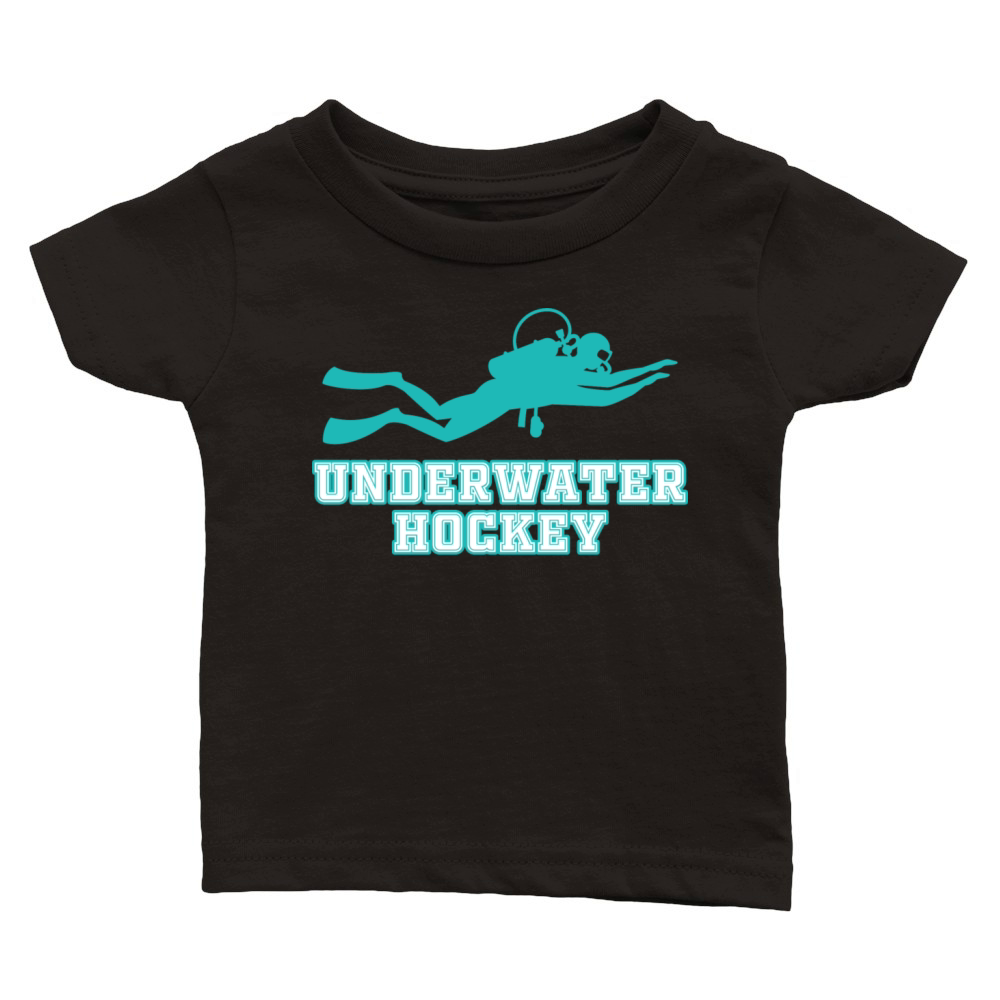 Underwater Hockey Athlete Funny Vintage Workout Sp Classic Baby Crewneck T-shirt