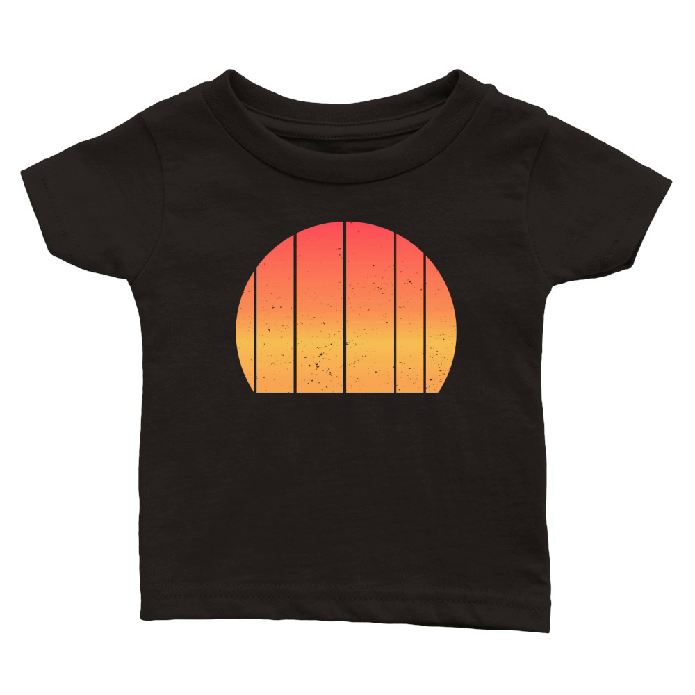 Vintage Retro Sunset (12) Classic Baby Crewneck T-shirt
