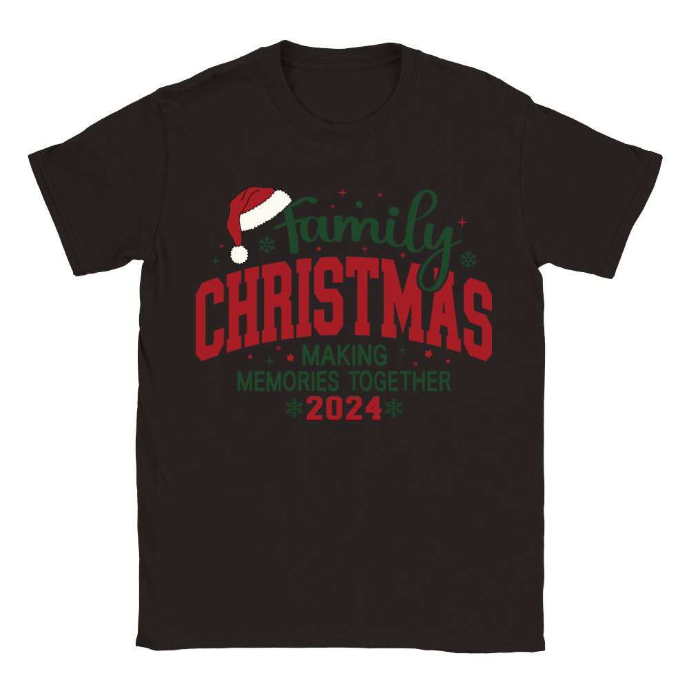 FamilyChristmasMakingMemories Together 2024 Classic Kids Crewneck T-shirt