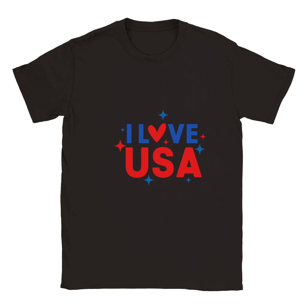 I love usa Classic Kids Crewneck T-shirt