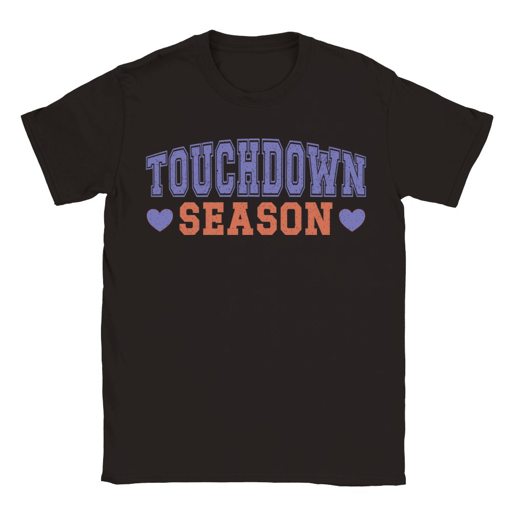 Touchdown Season color grunge Classic Kids Crewneck T-shirt