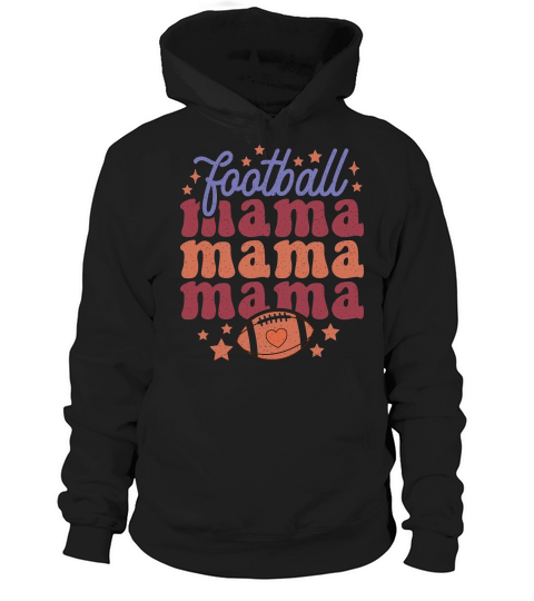 Football mama color grunge Hoodie Unisex