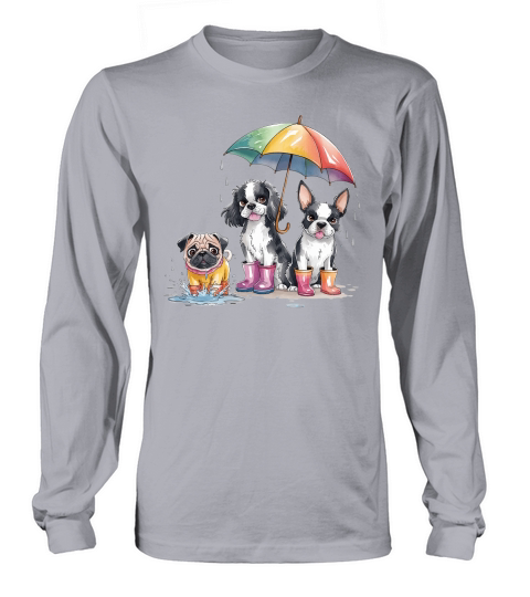 Dog Watercolor Bundle 09 Long sleeved Unisex