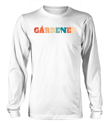Retro Gardening Garden Vintage Gardener Long sleeved Unisex