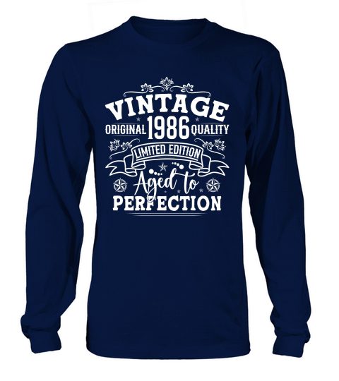 Vintage Birthday TShirt Design Bundle 1986 Long sleeved Unisex