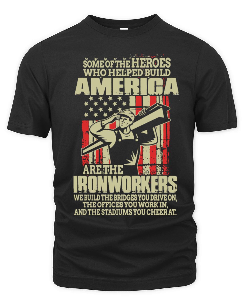 America Ironworker T Shirt Organic Unisex T-shirt