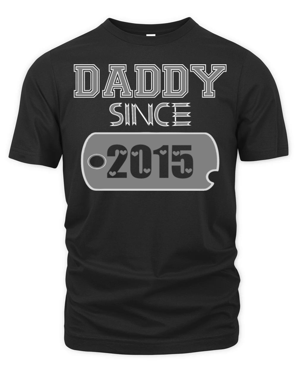 Daddy Since Tag 2015 Happy Fathers Day Organic Unisex T-shirt