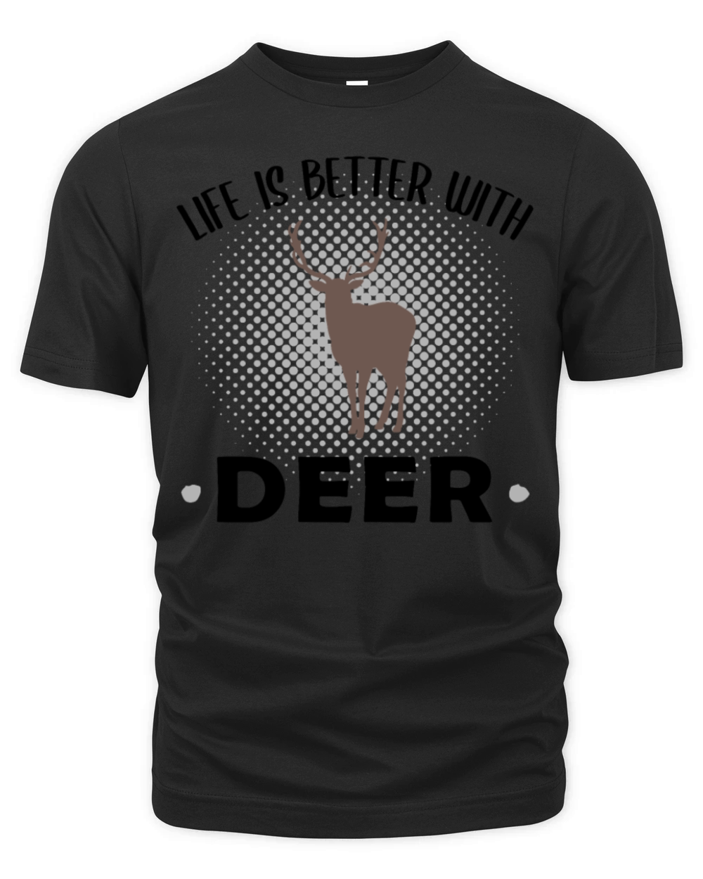 Deer Forest Animal Lovers Quote Gift Organic Unisex T-shirt