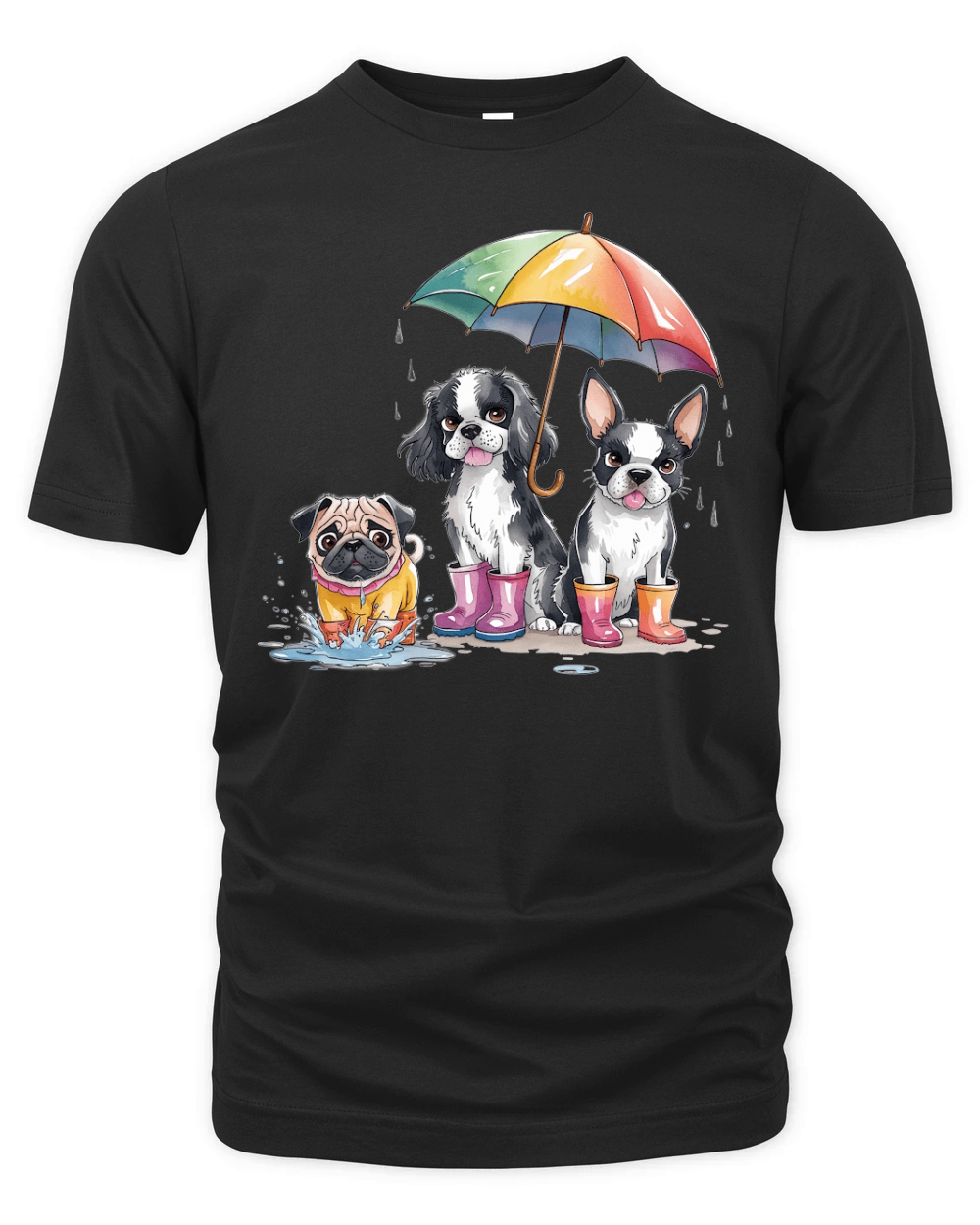 Dog Watercolor Bundle 09 Organic Unisex T-shirt