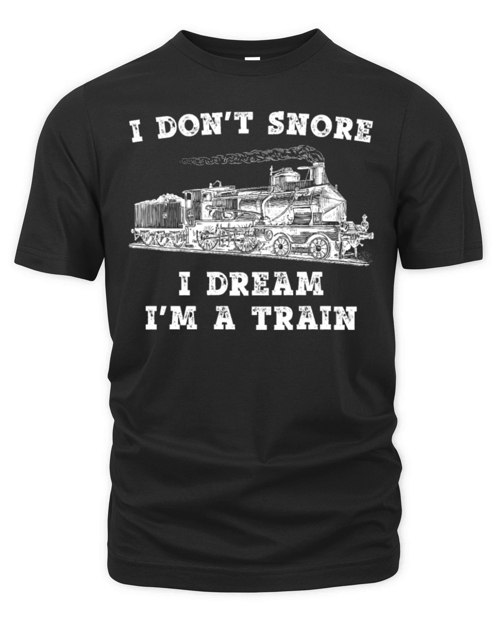 Funny Model Train Engineer Conductor Organic Unisex T-shirt