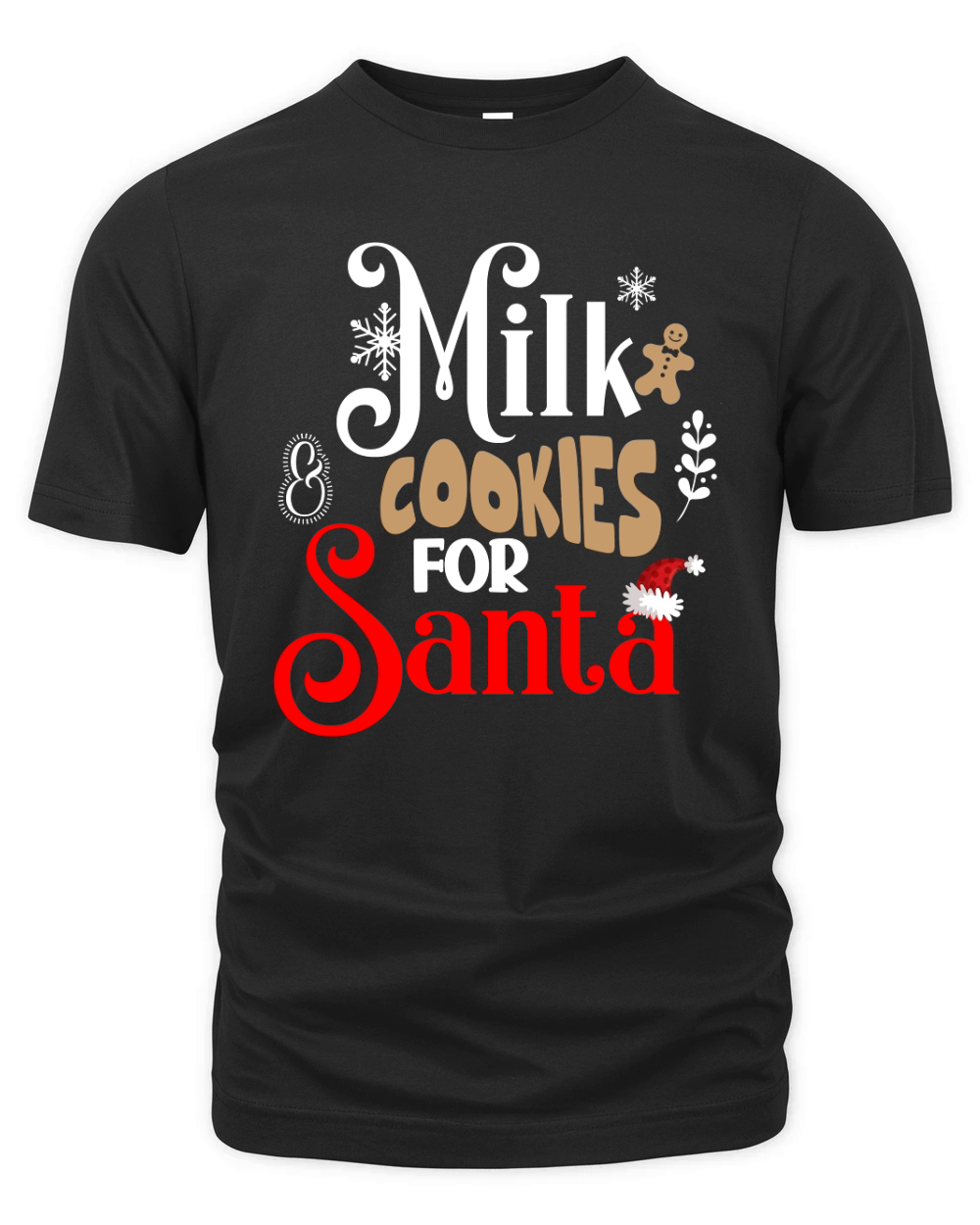 Milk & Cookies For Santa Organic Unisex T-shirt