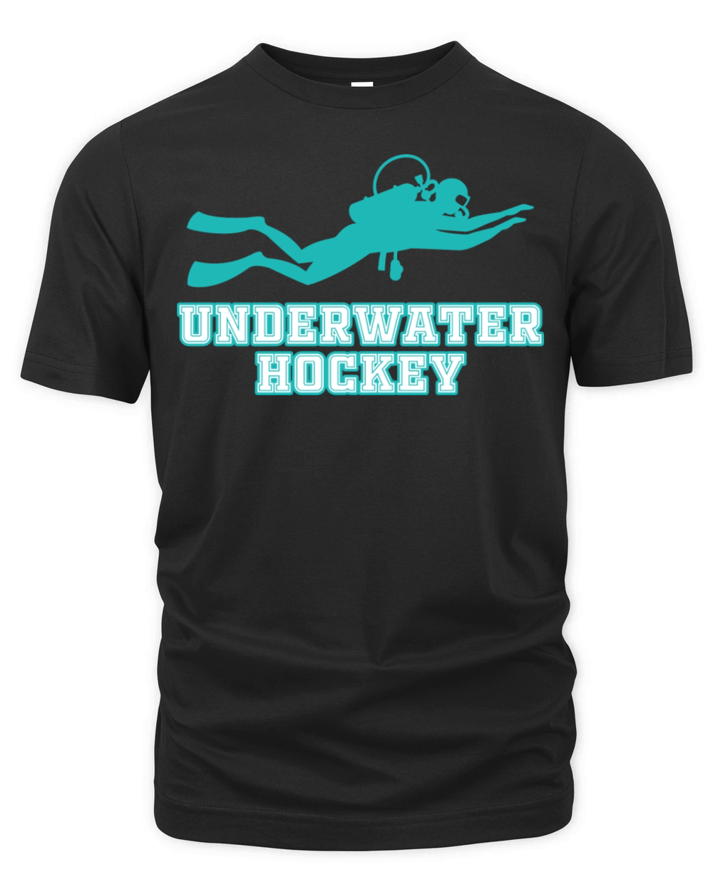 Underwater Hockey Athlete Funny Vintage Workout Sp Organic Unisex T-shirt