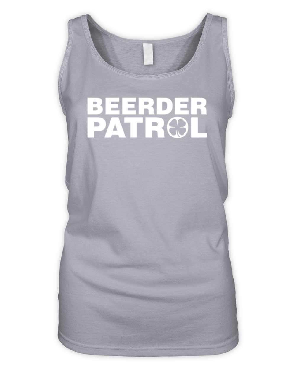 Beerder Patrol Shamrock Irish Clover St Patrick Organic Women's Tank Top