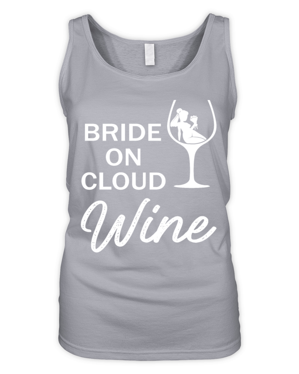 Bride On Cloud Wine Funny Bachelorette Party Gift Organic Women's Tank Top