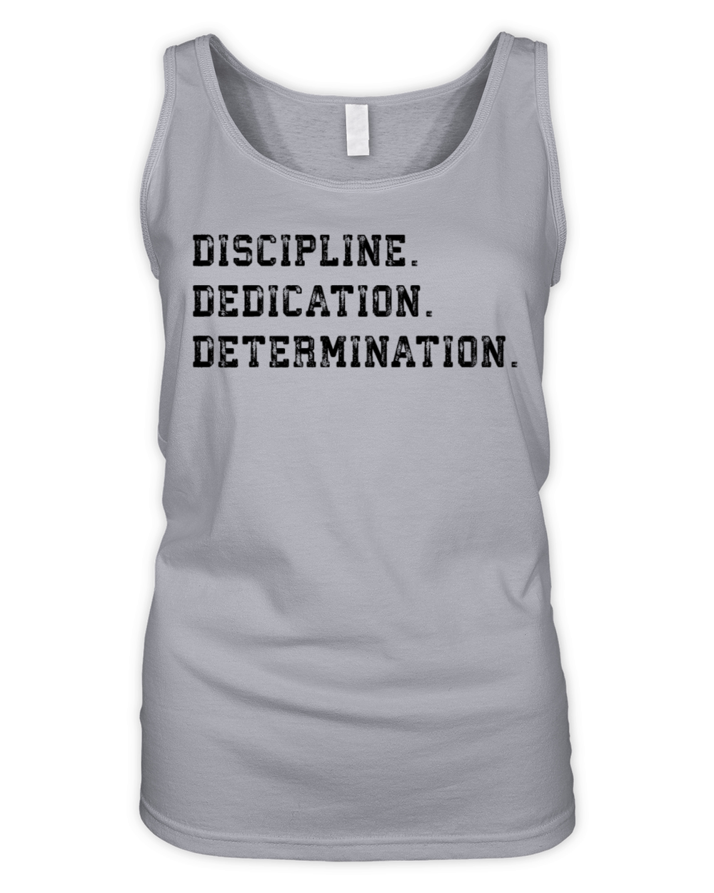 discipline dedication determination Organic Women's Tank Top