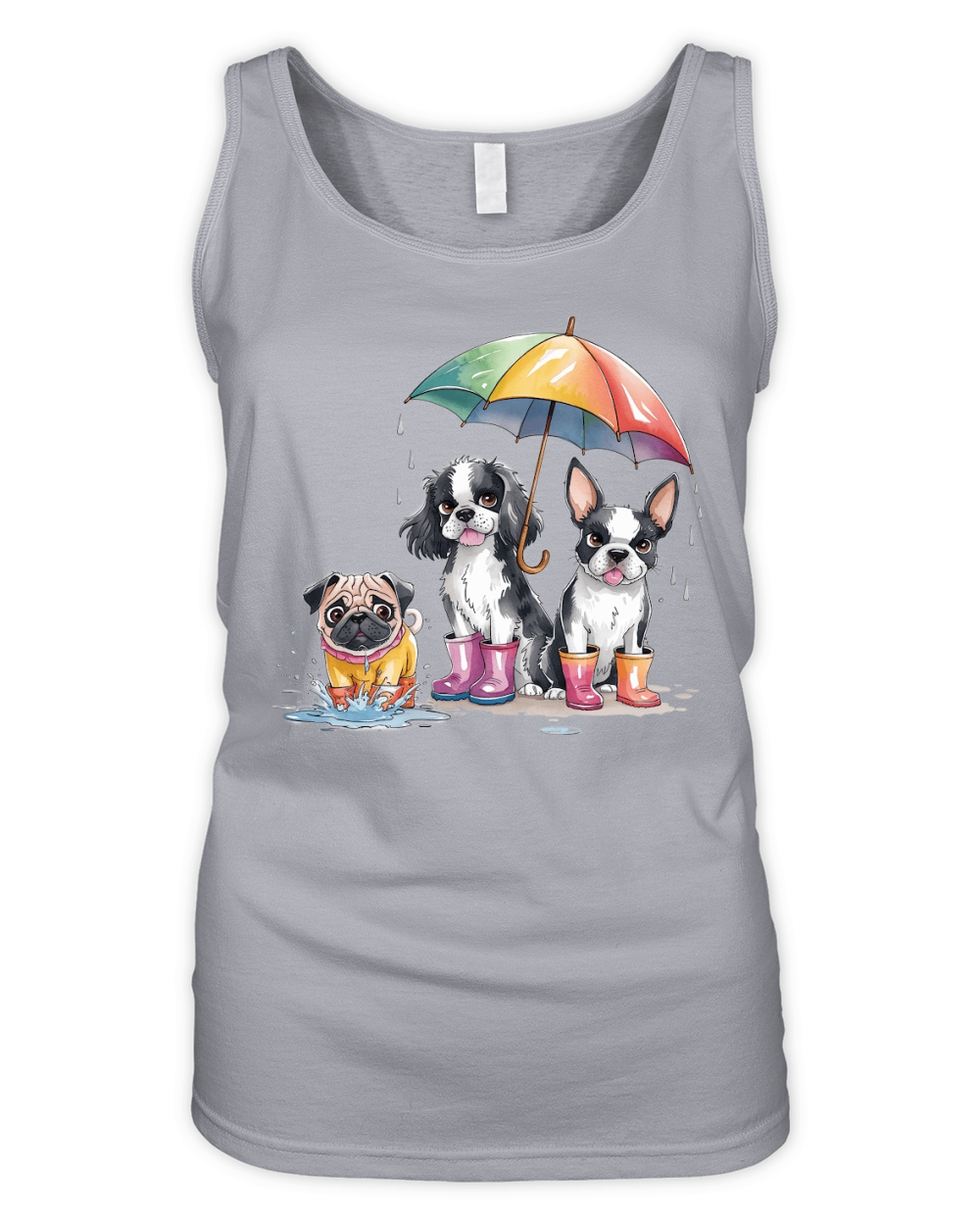 Dog Watercolor Bundle 09 Organic Women's Tank Top