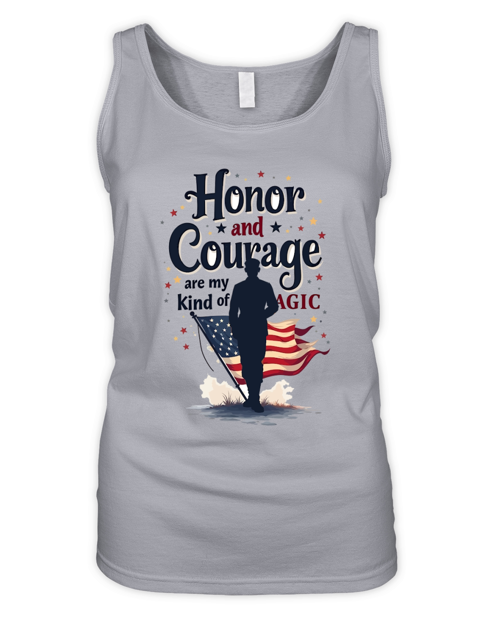 Honor and courage are my kind of magic 04 Organic Women's Tank Top
