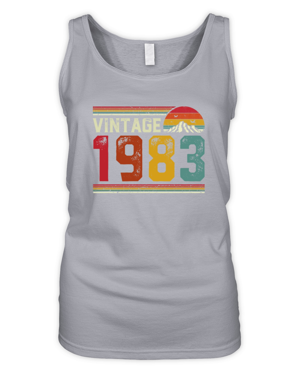 Vintage 1983 Retro Style 38th Birthday Gift Organic Women's Tank Top