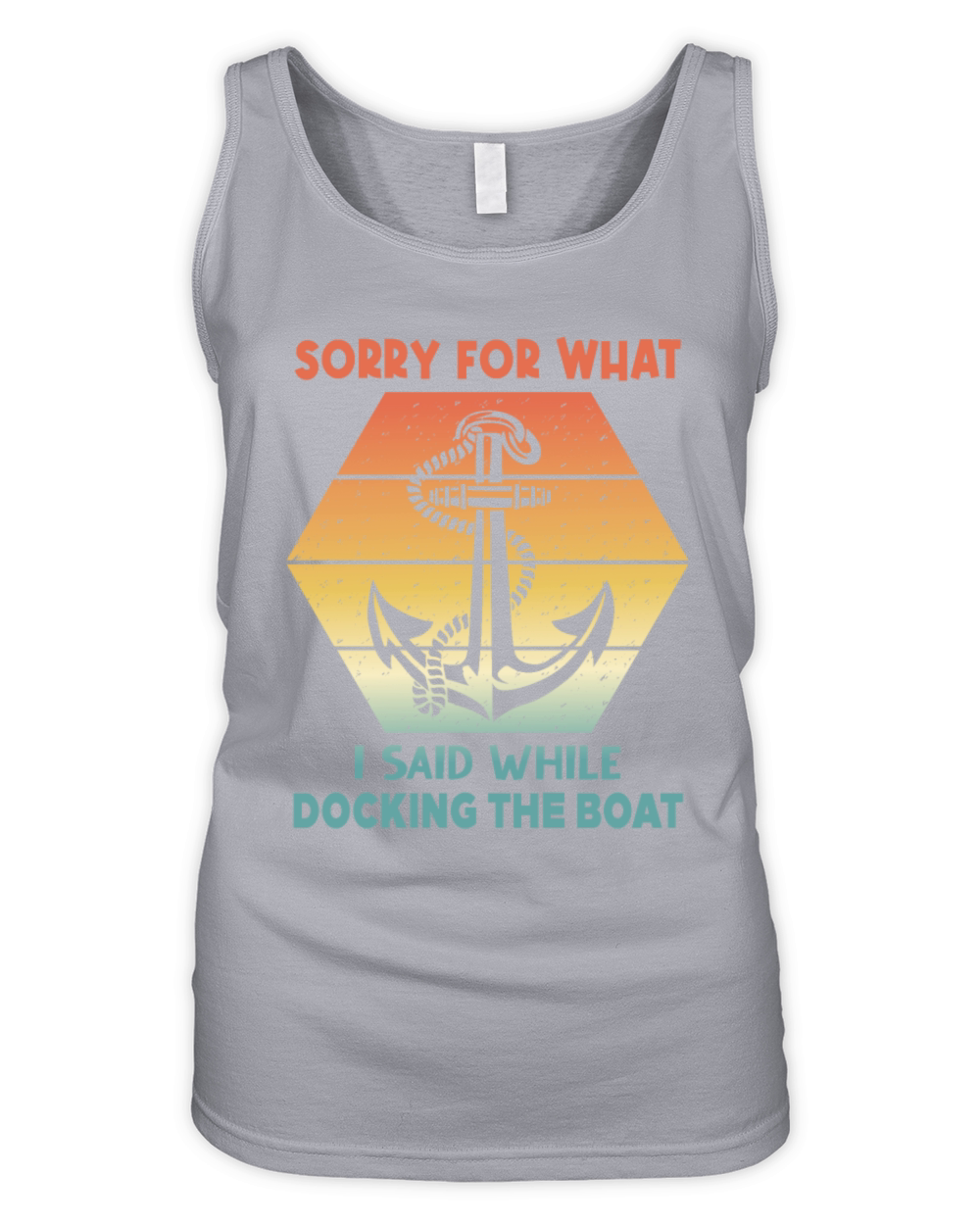 Vintage Retro Sorry For What I Said While Docking Organic Women's Tank Top