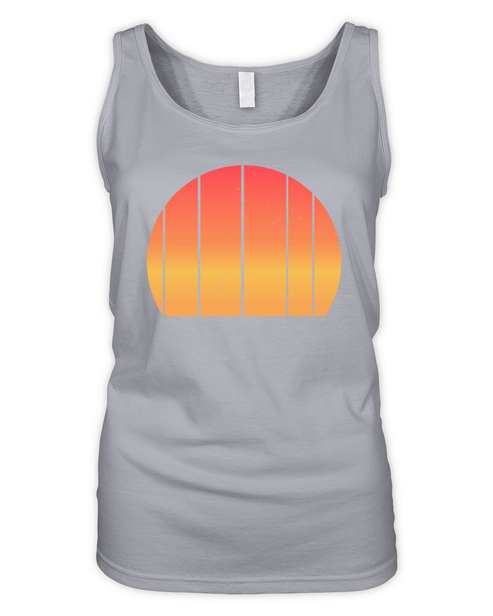 Vintage Retro Sunset (12) Organic Women's Tank Top