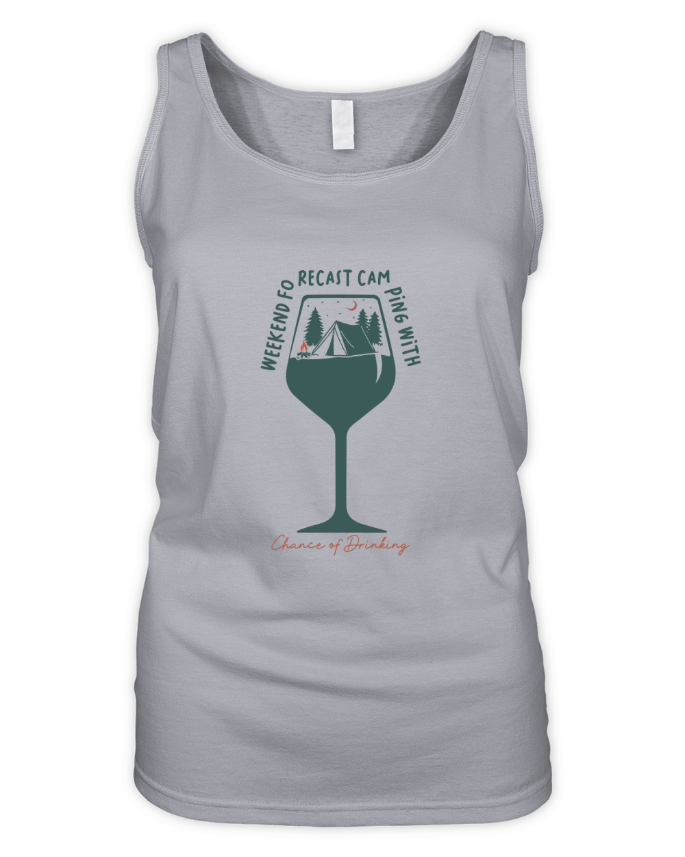 Weekend Forecast Camping with Chance of drinking Organic Women's Tank Top