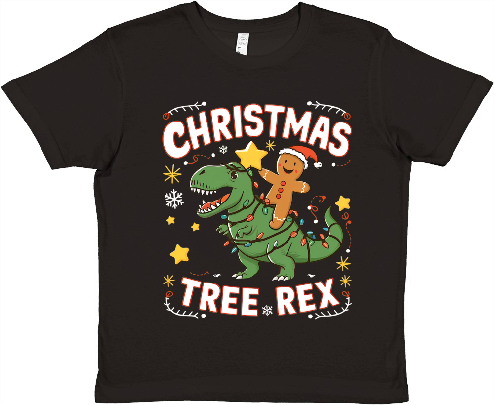 Christmas Tree Rex Premium Kids Crewneck T-shirt