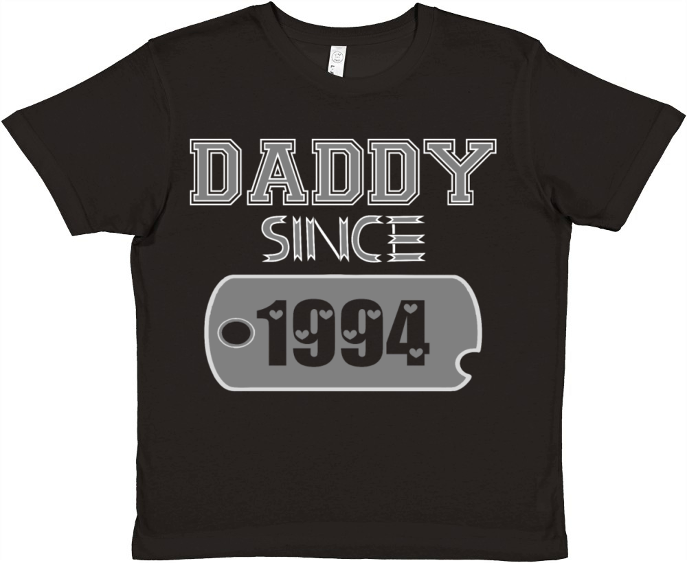 Daddy Since Tag 1994 Happy Fathers Day Premium Kids Crewneck T-shirt