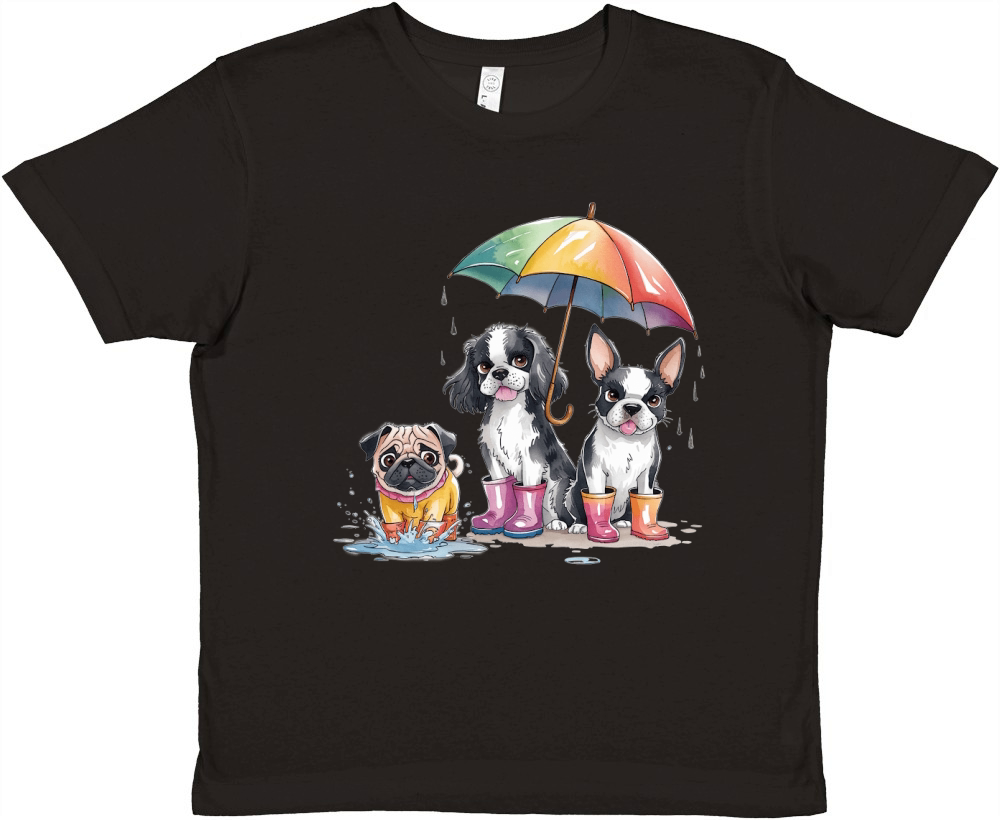 Dog Watercolor Bundle 09 Premium Kids Crewneck T-shirt