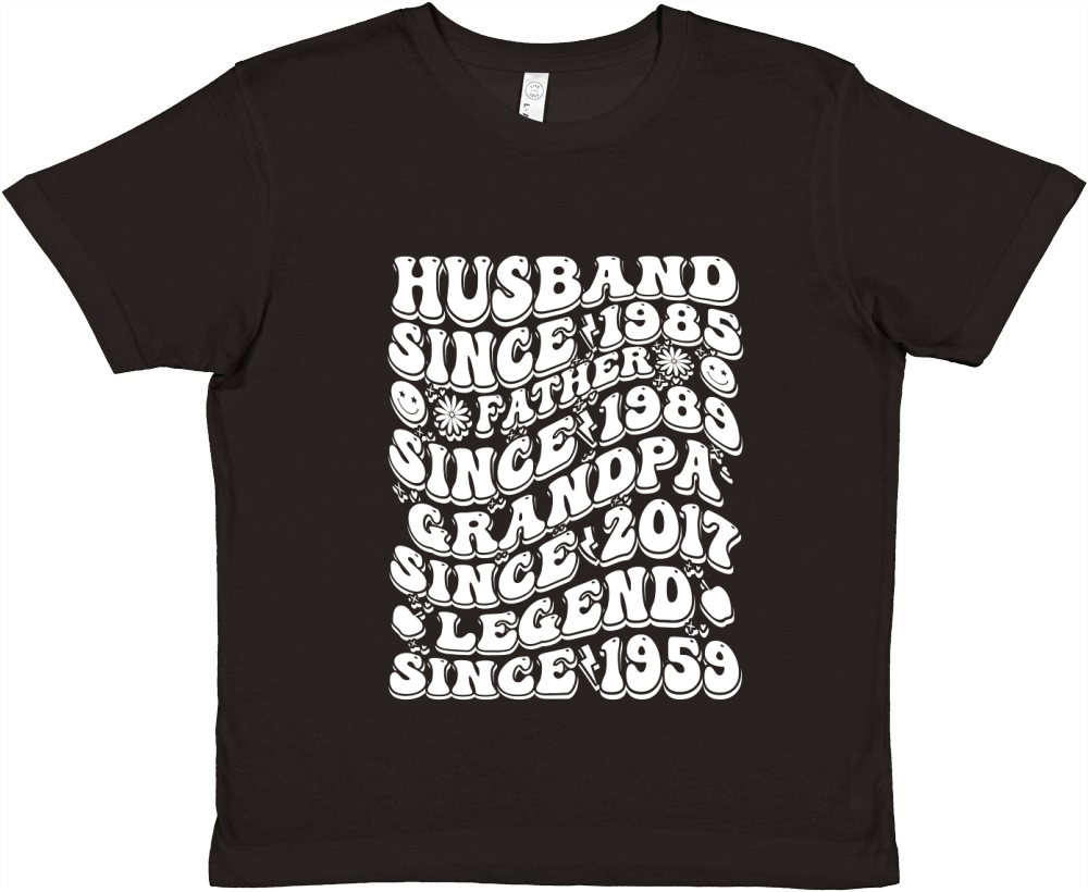 husband since 1985 father since 1989 grandp Premium Kids Crewneck T-shirt