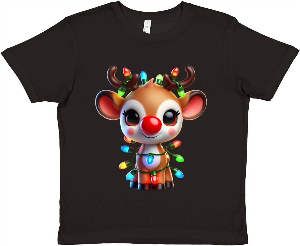 Reindeer  (1) Premium Kids Crewneck T-shirt
