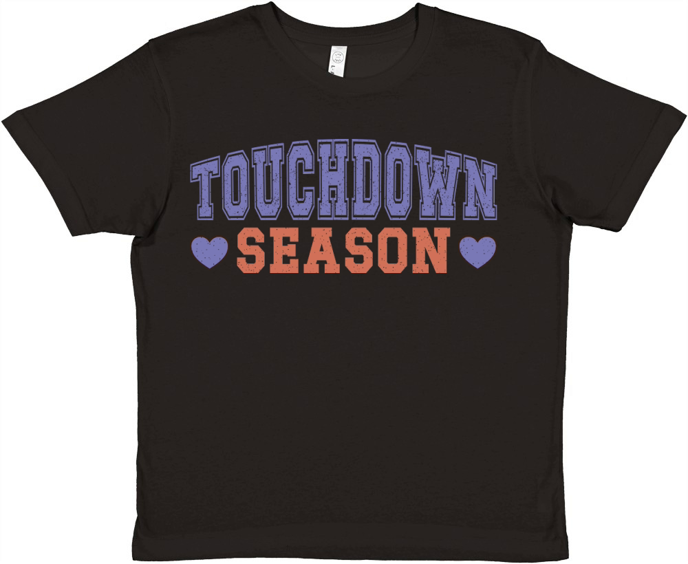 Touchdown Season color grunge Premium Kids Crewneck T-shirt
