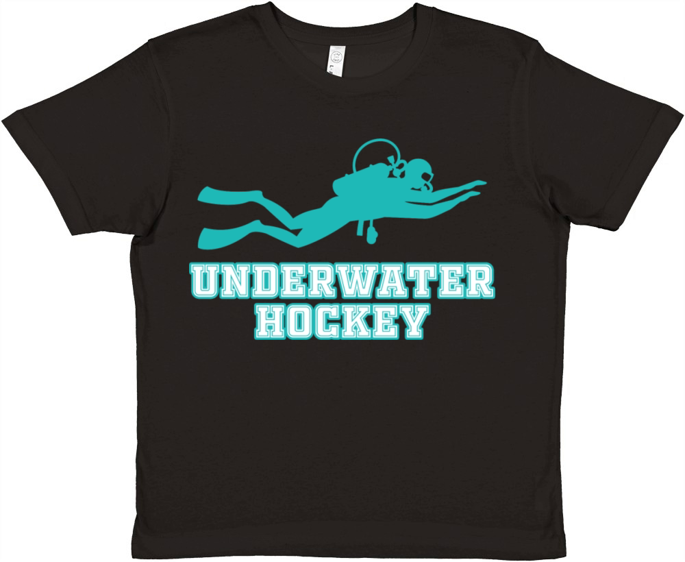 Underwater Hockey Athlete Funny Vintage Workout Sp Premium Kids Crewneck T-shirt