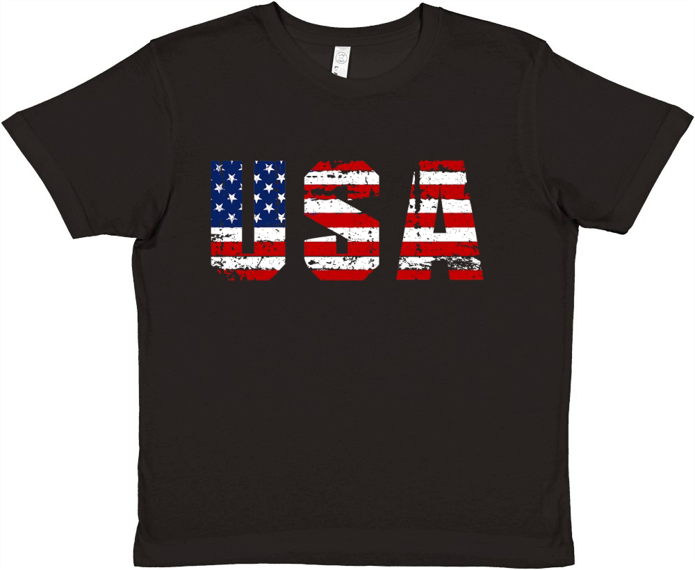 USA Premium Kids Crewneck T-shirt
